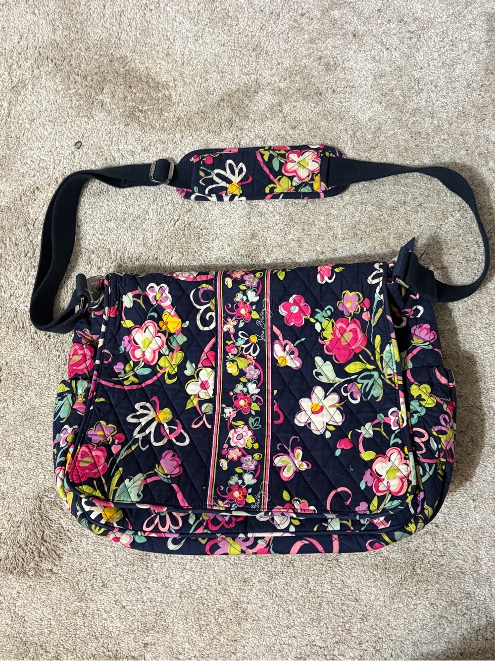 Vera Bradley Baby Bag- Ribbons Pattern- Retired/Vintage